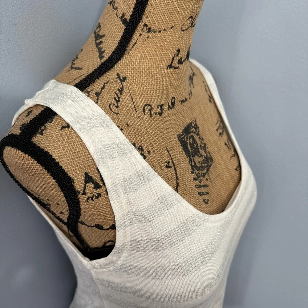 Liz Claiborne Silver Striped Tank Top - Picture 8 of 11